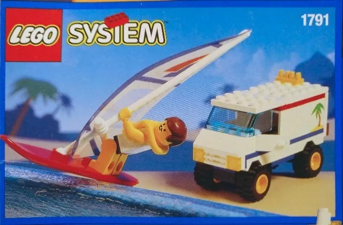Set LEGO Town 1791 Windsurfer & Van