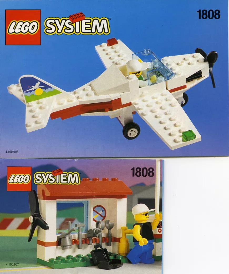Set LEGO Town 1808 Light Aircraft and Ground Support