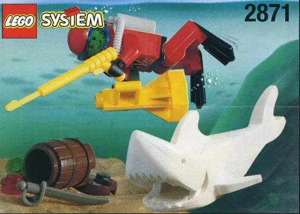 Set LEGO Town 2871 Diver and Shark