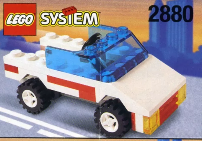 Set LEGO Town 2880 Open-Top Jeep