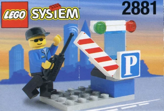 Set LEGO Town 2881 Parking Gate Attendant