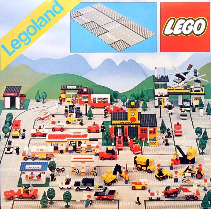 Set LEGO Town 300 Road Plates, Junction