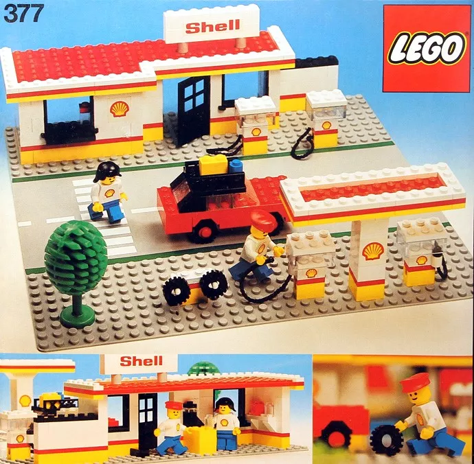 Set LEGO Town 377 Shell Service Station