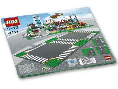 Set LEGO Town 4111 Road Plates, Cross