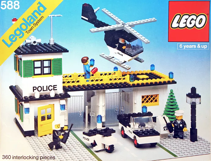 Set LEGO Town 588 Police Headquarters