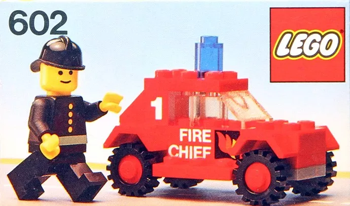 Set LEGO Town 602 Fire Chief's Car
