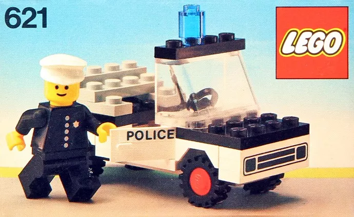 Set LEGO Town 621 Police Car