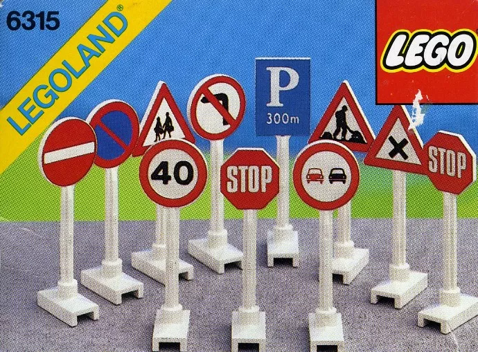 Set LEGO Town 6315 Road Signs