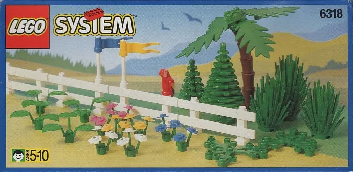 Set LEGO Town 6318 Flowers, Trees and Fences