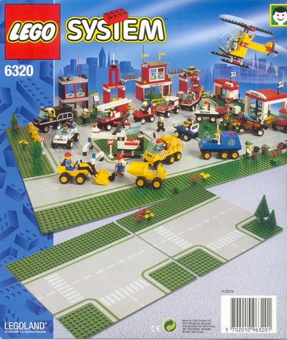 Set LEGO Town 6320 Road Plates, Junction