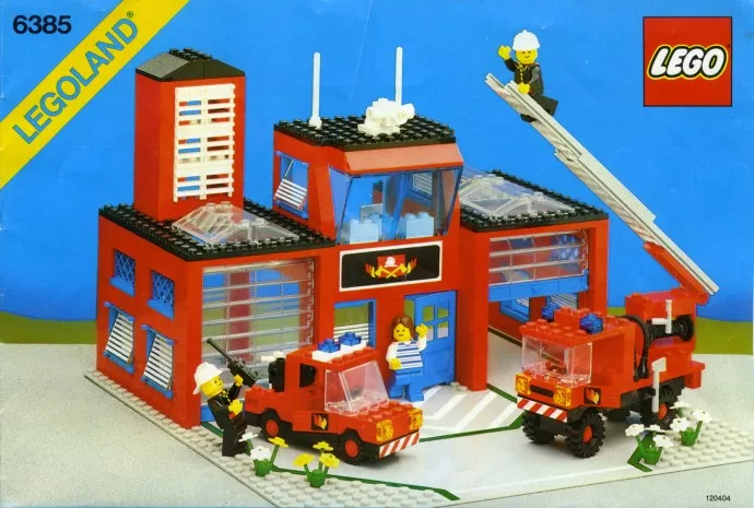 Set LEGO Town 6385 Fire House-I