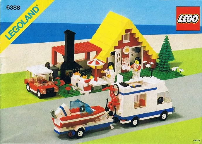 Set LEGO Town 6388 Holiday Home with Camper