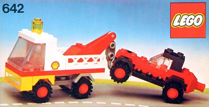 Set LEGO Town 642 Tow Truck and Car