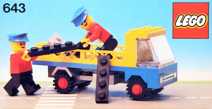 Set LEGO Town 643 Flatbed Truck