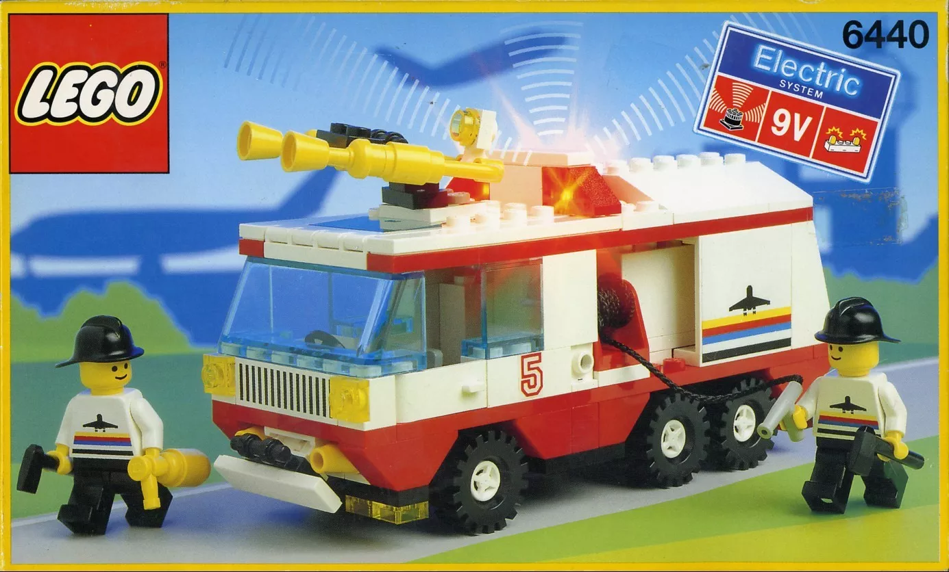 Set LEGO Town 6440 Jetport Fire Squad