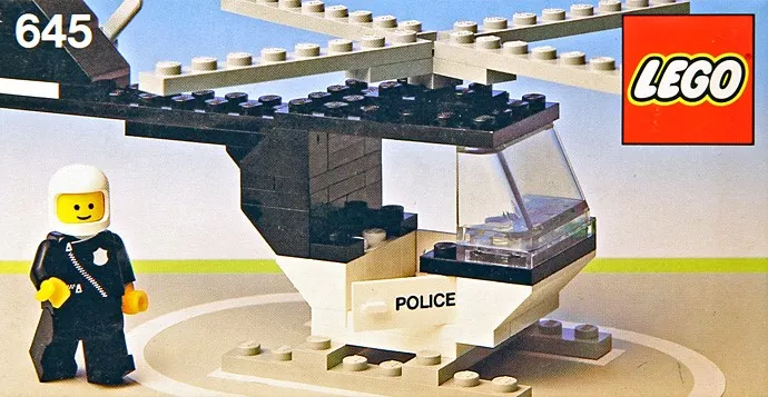 Set LEGO Town 645 Police Helicopter