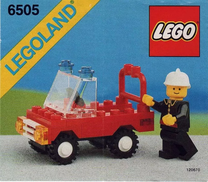 Set LEGO Town 6505 Fire Chief's Car