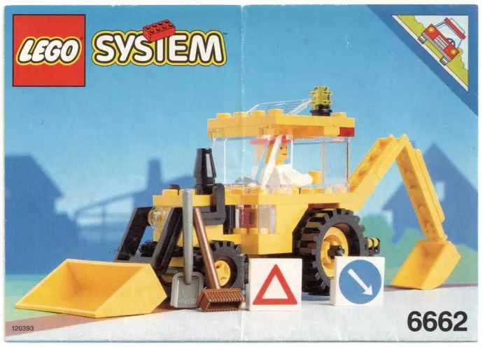 Set LEGO Town 6662 Backhoe