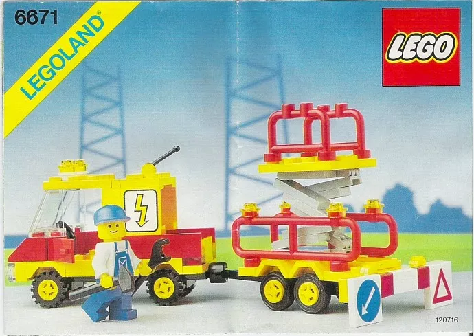 Set LEGO Town 6671 Utility Repair Lift