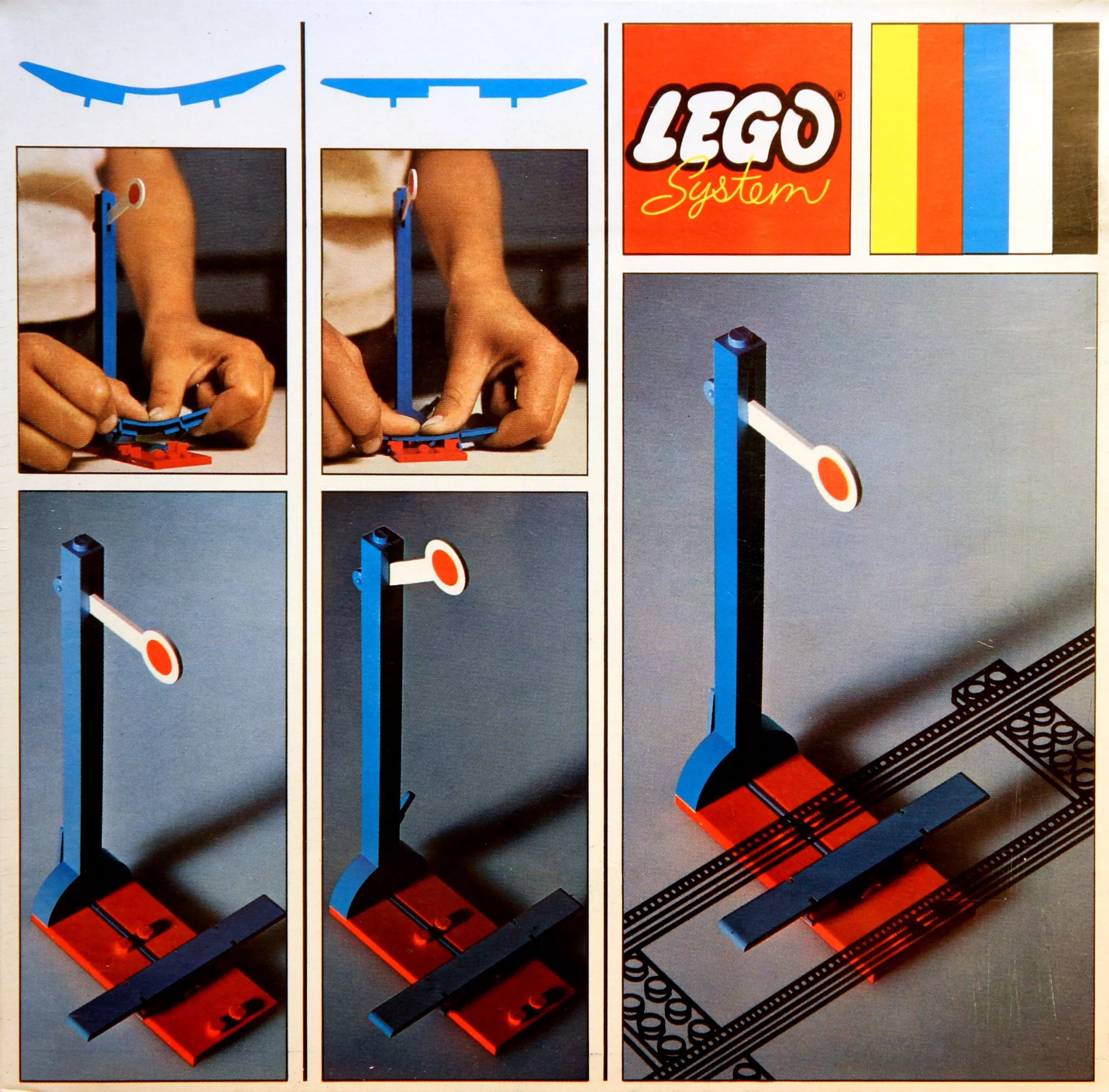 Set LEGO Trains 156 2 Signals with Automatic Stop / Go Attachment