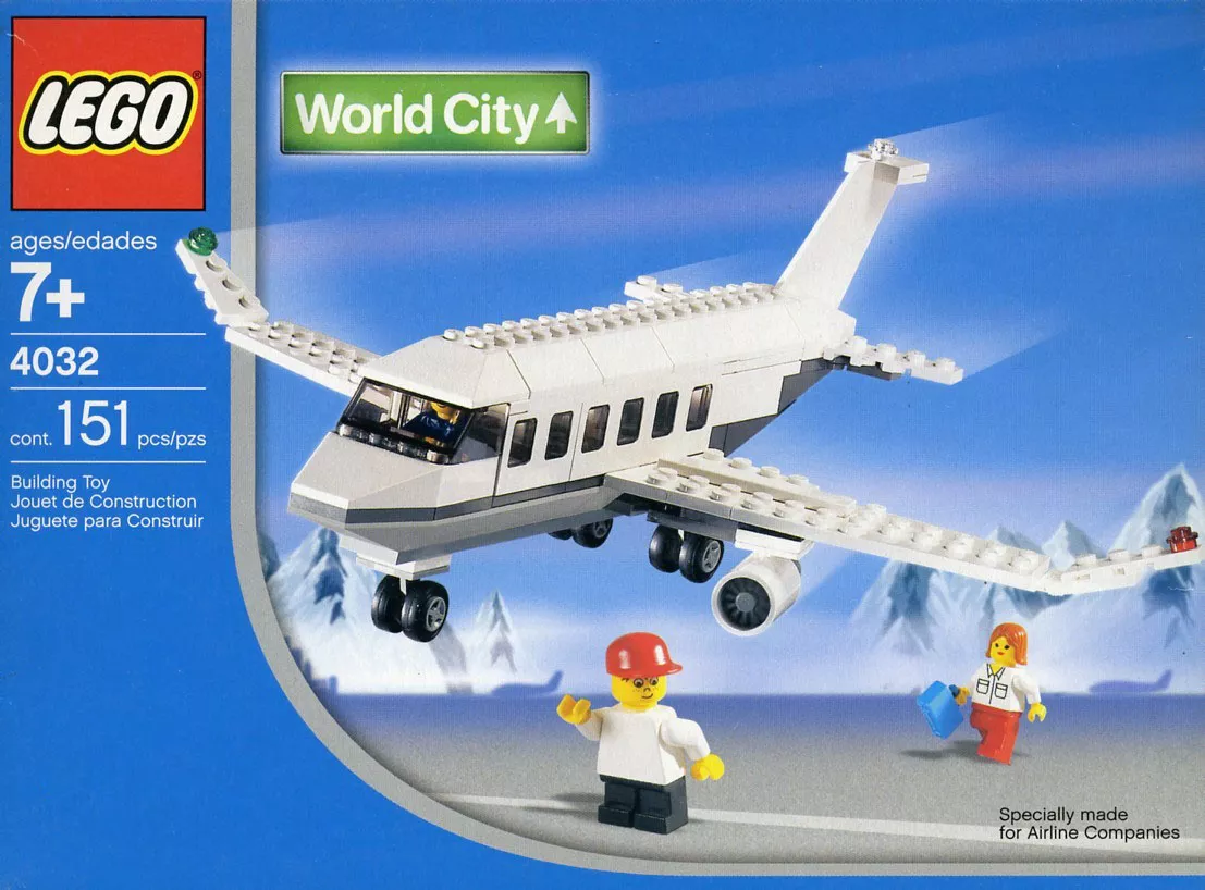 Set LEGO World City 4032 Holiday Jet (Aeroflot Version)