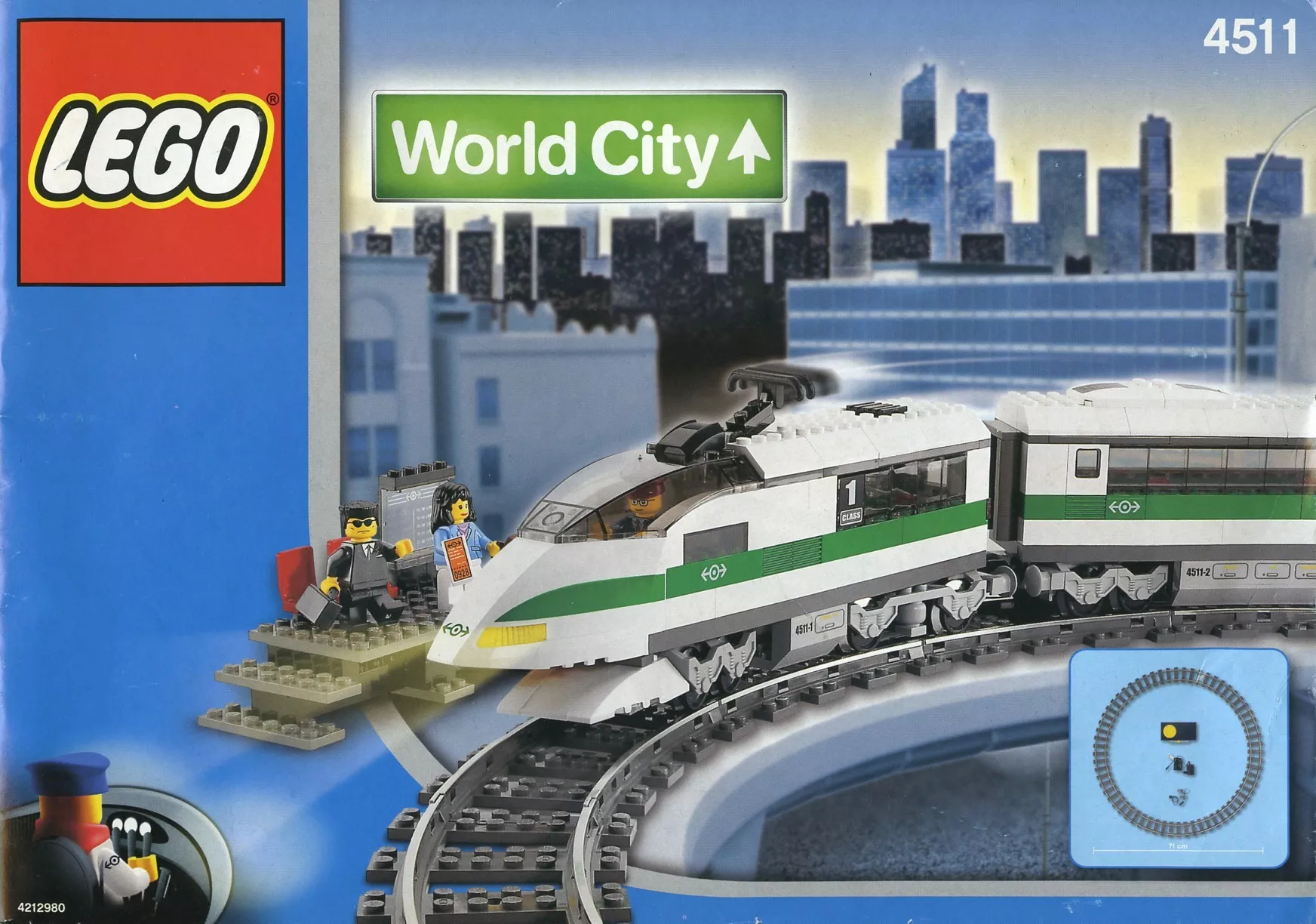 Set LEGO World City 4511 High Speed Train