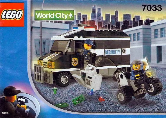 Set LEGO World City 7033 Armoured Car Action