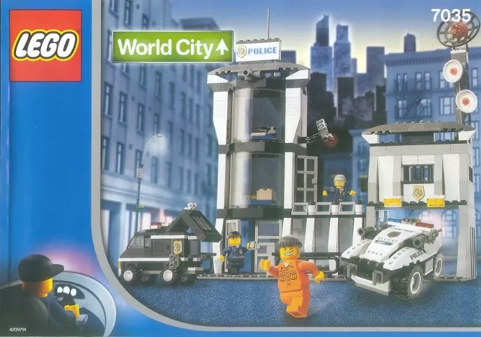 Set LEGO World City 7035 Police HQ
