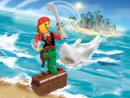 Set LEGO 4 Juniors 7082 Cannonball Jimmy and Shark
