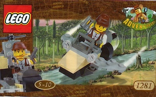 Set Lego Adventurers 1281 Mike's Dinohunter