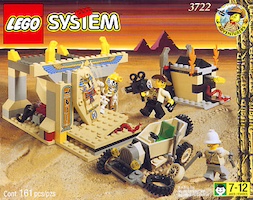 Set Lego Adventurers 3722 Treasure Tomb