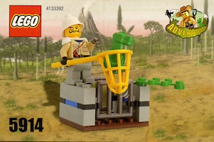 Set Lego Adventurers 5914 Sam Sinister and Baby T