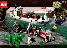 Set Lego Adventurers 5975 T-Rex Transport