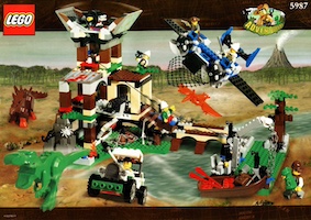 Set Lego Adventurers 5987 Dino Research Compound