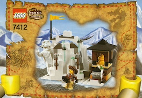 Set Lego Adventurers 7412 Yeti's Hideout