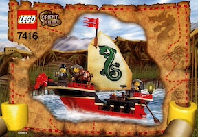 Set  Lego Adventurers 7416 Emperor's Ship