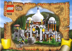 Set  Lego Adventurers 7418 Scorpion Palace and Foam Scimitar
