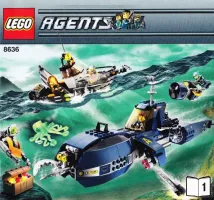 Set  LEGO Agents 8636 Deep Sea Quest
