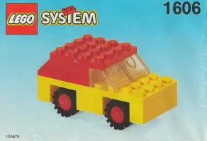 Set  LEGO Basic 1606 Red and Yellow Car