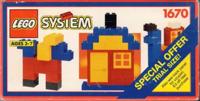 Set  LEGO Basic 1670 Trial Size Box