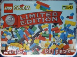 Set  LEGO Basic 3026 Limited Edition Silver Brick Tub