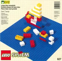 Set  LEGO Basic 627 Building Plate, Blue