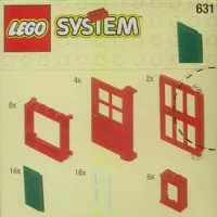 Set  LEGO Basic 631 Doors and Windows