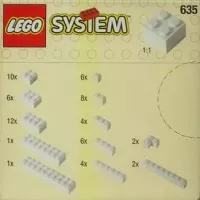 Set  LEGO Basic 635 Extra Bricks in White