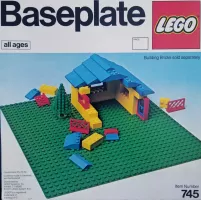 Set  LEGO Basic 745 Baseplate, Green
