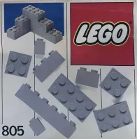 Set  LEGO Basic 805 Extra Bricks Grey