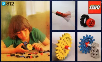 Set  LEGO Basic 812 Red Roof Bricks, Shallow Pitch