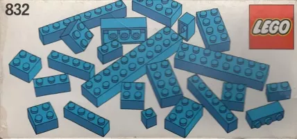 Set  LEGO Basic 832 Blue Bricks Parts Pack