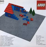 Set  LEGO Basic 842 Baseplates, Red and Blue