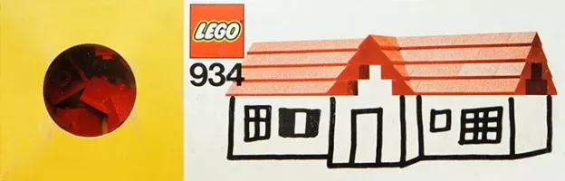 Set  LEGO Basic 934 Roof Bricks, 45°